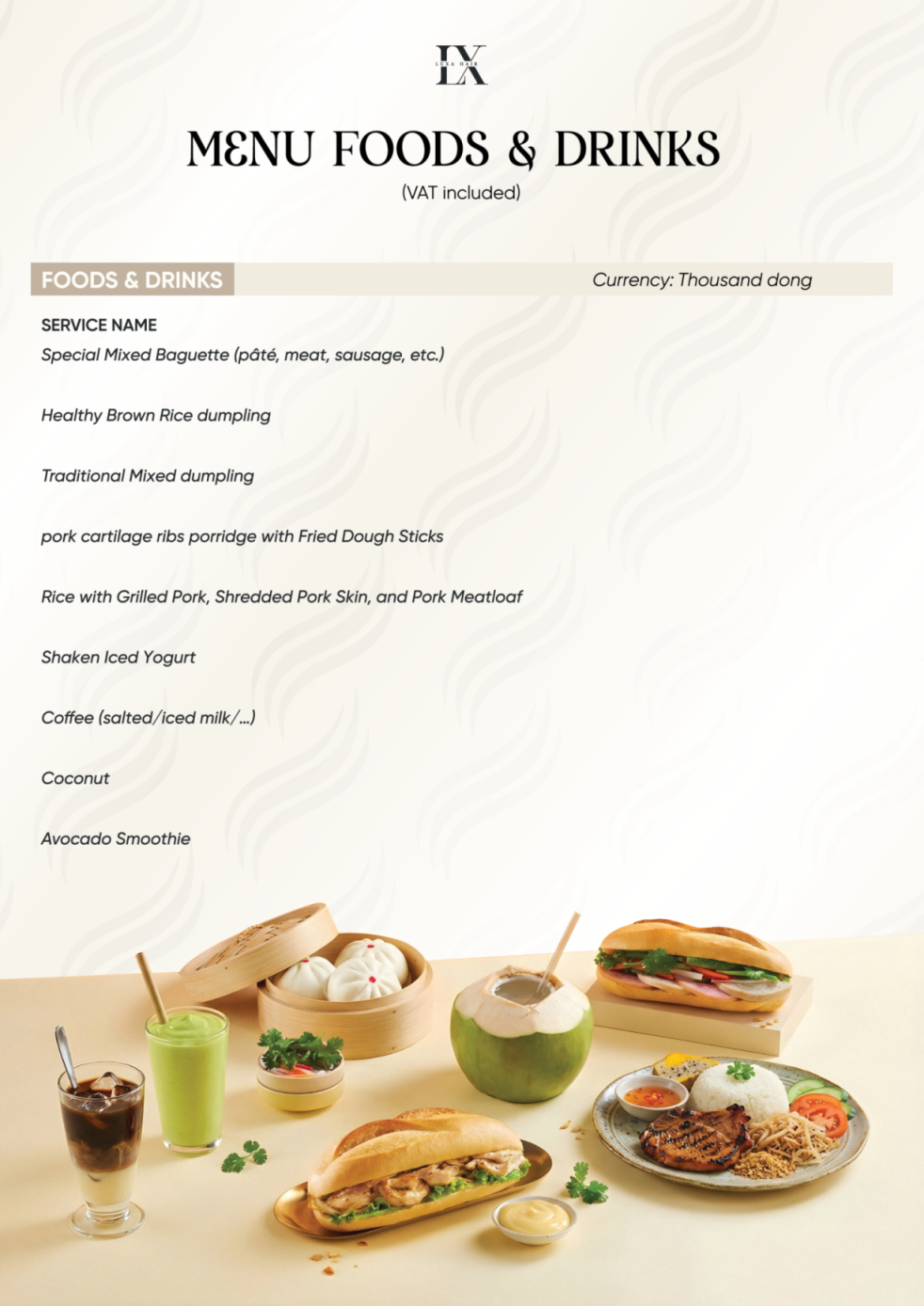 English Menu